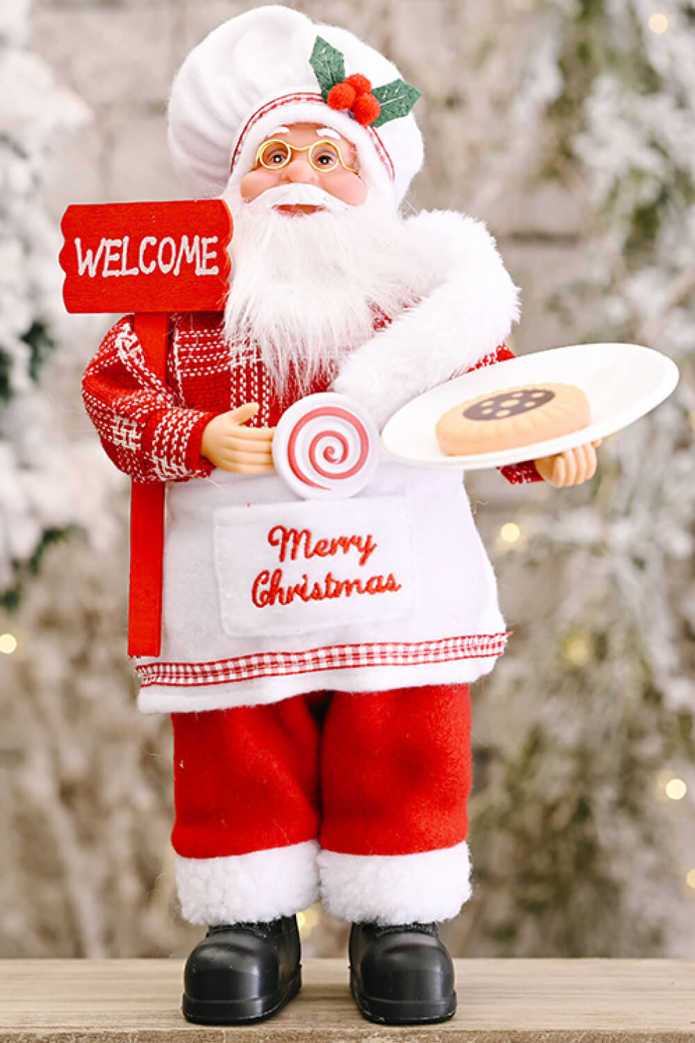 Christmas Standing Santa Claus Figure