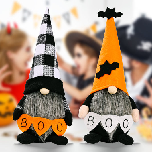 BOO Pointed Hat Faceless Gnome