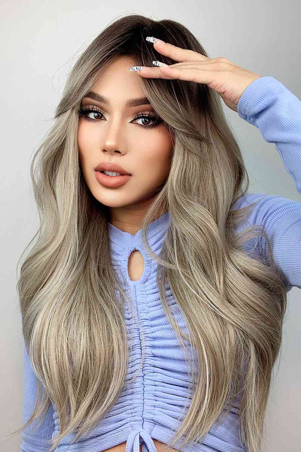 Full Machine Long Wave Wigs 26''