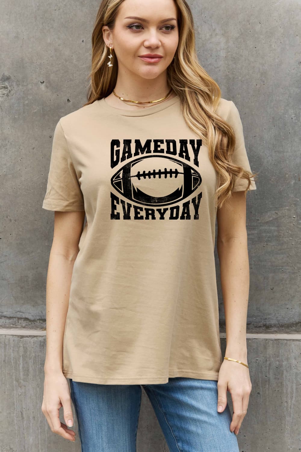 Simply Love Full Size GAMEDAY EVERYDAY Graphic Cotton Tee